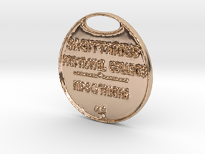 SAGITTARIUS-A3D-COINS- in 14k Rose Gold Plated Brass