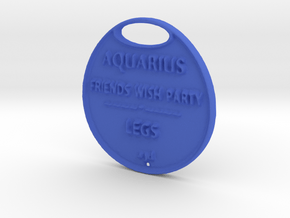 AQUARIUS-A3D-COINS- in Blue Processed Versatile Plastic