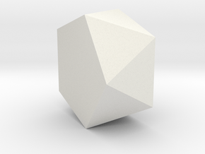 07. Pentagonal Antiprism - 1 inch in White Natural Versatile Plastic