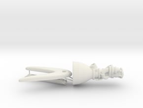 Raptor Engine and Display Stand in White Natural Versatile Plastic