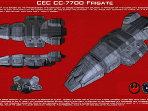  CEC CC7700 Interdictor Frigate in Tan Fine Detail Plastic