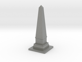 Obelisk Monument 1/100 in Gray PA12