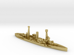 Spanish Jaime I battleship 1937 1:2500 in Natural Brass