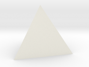 tetrahedron in White Natural Versatile Plastic