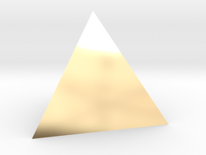 tetrahedron in 14K Yellow Gold