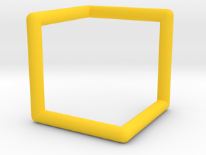 petrial cube in Yellow Processed Versatile Plastic