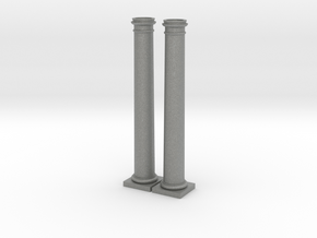 2 Doric Columns14cm high in Gray PA12