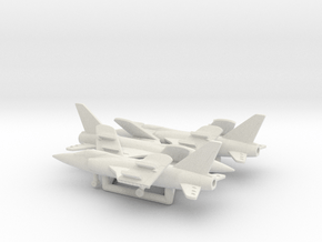 Grumman F-11F-1F Super Tiger (folded wings) in White Natural Versatile Plastic: 6mm