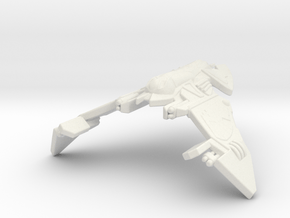 Klingon Fighter (Invasion) 1/350 in White Natural Versatile Plastic