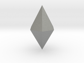 03. Hexagonal Dipyramid - 1 Inch in Gray PA12