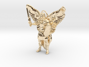 Archangel Michael Pendant in 14K Yellow Gold