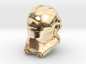 Echo Helmet | Bad Batch | CCBS Scale in 14k Gold Plated Brass