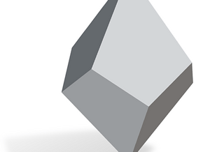 10. Tetragonal Trapezohedron - 1 Inch in Tan Fine Detail Plastic