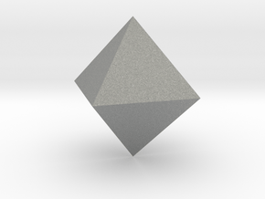 09. Square Dipyramid - 1 inch in Gray PA12