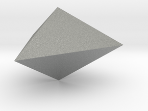 11. Triangular Dipyramid - 1 inch in Gray PA12