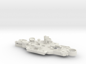 1/700 USS Nevada (1944) Level 01 in White Natural Versatile Plastic