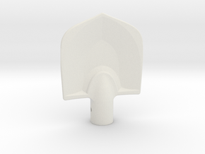 Tiny Shovel Head in White Natural Versatile Plastic