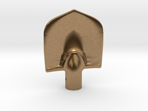 Tiny Shovel Head in Natural Brass