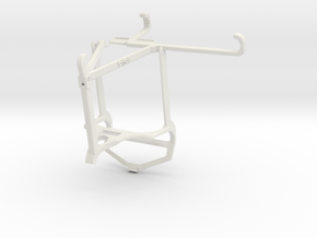 Controller mount for PS4 & vivo Y12a - Top in White Natural Versatile Plastic