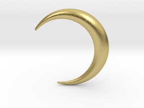 moon 2inch in Natural Brass