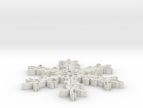 snowflake-v3-1.stl in White Natural Versatile Plastic