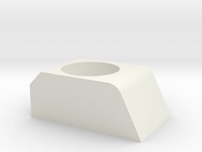 Dice Roller Block in White Natural Versatile Plastic