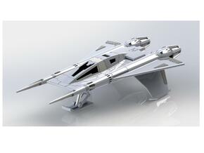 Star Jet Pod Fighter 1:144th scale  3.92 inches lg in White Natural Versatile Plastic
