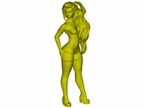 1/32 scale nose-art striptease dancer figure D in Smooth Fine Detail Plastic