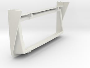 Lancia Delta centre console frame w/o Radio - P1 in White Natural Versatile Plastic