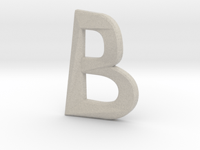 Distorted letter B no rings in Natural Sandstone
