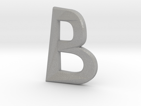 Distorted letter B no rings in Aluminum
