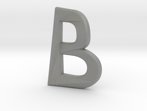 Distorted letter B no rings in Gray PA12