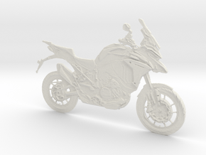 Ducati Multiestrada in White Natural Versatile Plastic