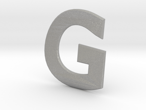 Distorted letter G no rings in Aluminum