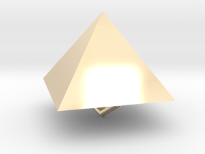 Pyramid Pendulum in 14k Gold Plated Brass