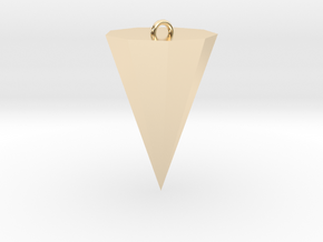 Nine Sided Pendulum in 14k Gold Plated Brass