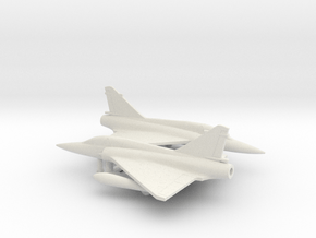 Dassault Mirage 2000D in White Natural Versatile Plastic: 6mm