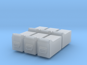 Modern M50 Ammo boxes x 6 1/20 in Smooth Fine Detail Plastic
