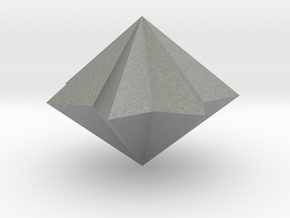 02. Heptagrammic Dipyramid Pattern 1 - 1 Inch in Gray PA12