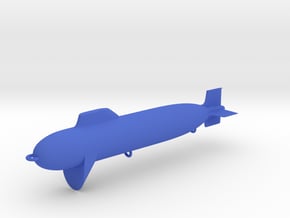 Submarine Fishing Plug in Blue Processed Versatile Plastic