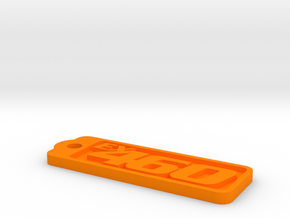 EX 460 Keytag in Orange Processed Versatile Plastic