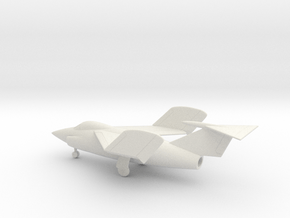 Grumman XF10F Jaguar (folded wings) in White Natural Versatile Plastic: 1:160 - N