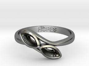 Cancer Ring in Polished Silver: 7 / 54