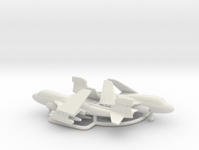 Northrop Grumman EA-6B (folded wings) in White Natural Versatile Plastic: 6mm
