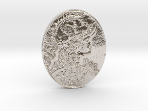 Ancient Goddess Brooch RE-AWAKENED in Platinum