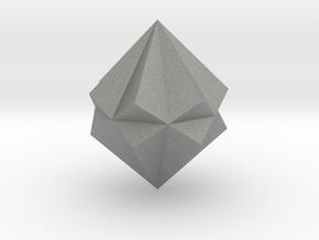 04. Heptagrammic Trapezohedron Pattern 1 - 1 Inch in Gray PA12