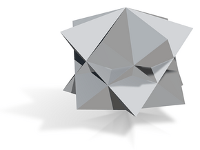 05. Heptagrammic Trapezohedron Pattern 2 - 1 mm in Tan Fine Detail Plastic