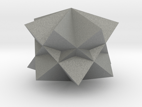 05. Heptagrammic Trapezohedron Pattern 2 - 1 Inch in Gray PA12