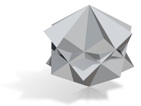 08. Octagrammic Trapezohedron - 1 Inch in Tan Fine Detail Plastic