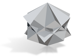 08. Octagrammic Trapezohedron - 10 mm in Tan Fine Detail Plastic